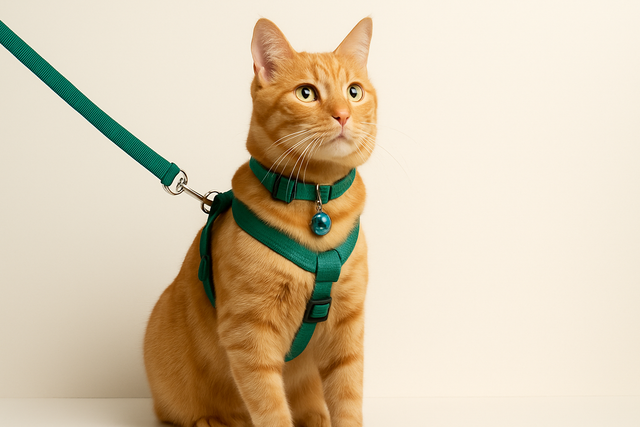 Collares, correas y arneses para gatos