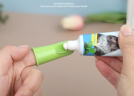 Cepillo de dientes de silicona para mascotas