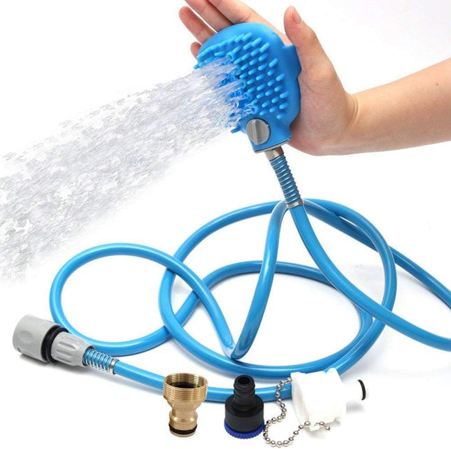Kit manguera con manopla para bañar a tu mascota