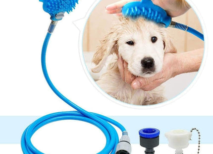 Kit manguera con manopla para bañar a tu mascota