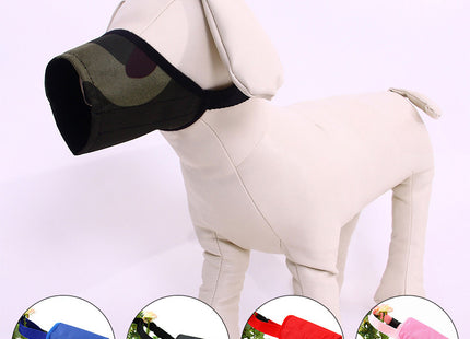 Bozal De Tela Para Perro Ajustable Material Tafeta