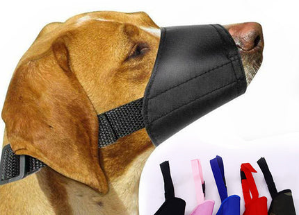 Bozal De Tela Para Perro Ajustable Material Tafeta