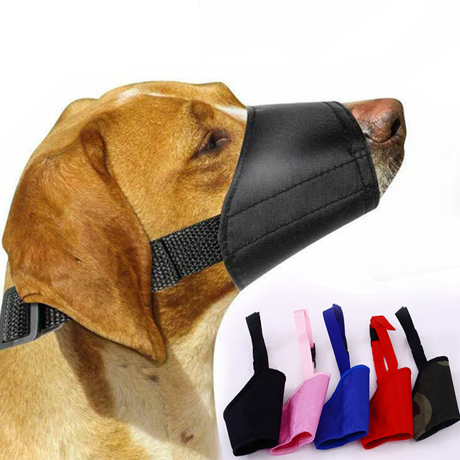 Bozal De Tela Para Perro Ajustable Material Tafeta