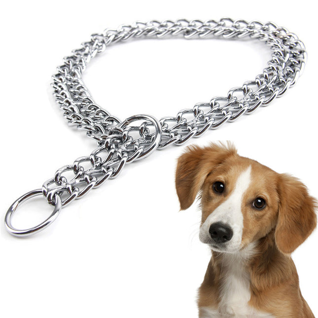 Collar De Ahorque Doble Para Perro