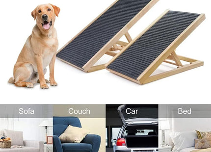 Rampa Plegable Y Ajustable Para Mascotas