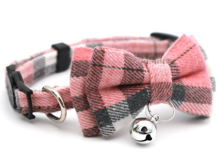 Collar Para Gato Con Moña Y Cascabel