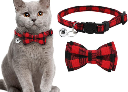 Collar Para Gato Con Moña Y Cascabel