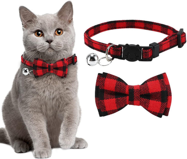 Collar Para Gato Con Moña Y Cascabel