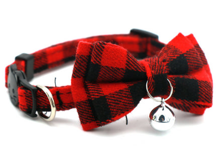 Collar Para Gato Con Moña Y Cascabel