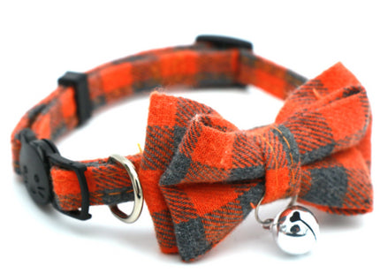 Collar Para Gato Con Moña Y Cascabel
