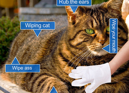 Guantes Húmedos De Limpieza Descartables Para Mascotas