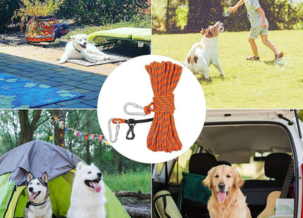 Correa De Amarre 15 M Para Perros Ideal Campamentos