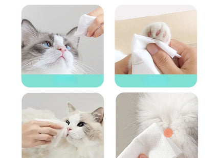 Toallas húmedas Para Mascotas - 80 Unidades