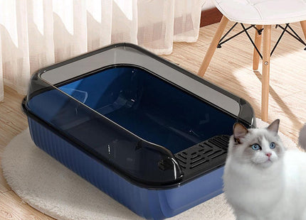 Arenero Semicerrado Grande Para Gato + Palita