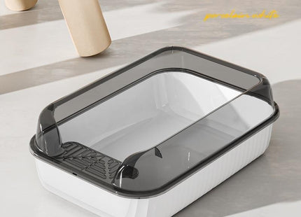 Arenero Semicerrado Grande Para Gato + Palita