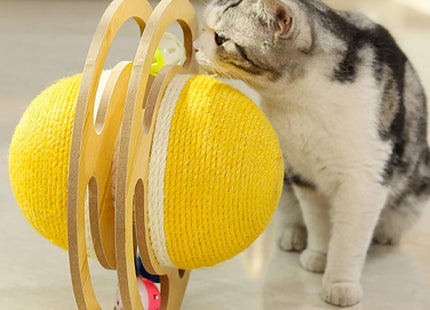 Juguete Rascador Con Forma De Planeta Para Gato
