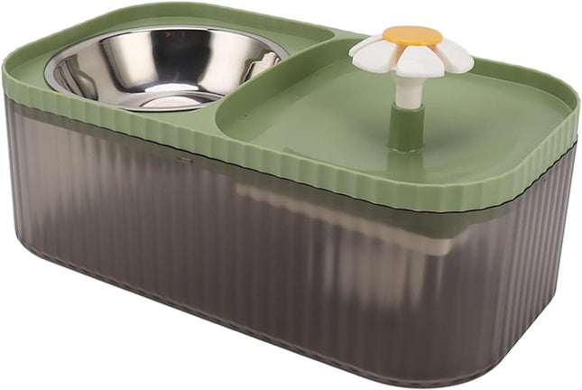 Fuente Bebedero 3 Litros  Con Plato Comedero
