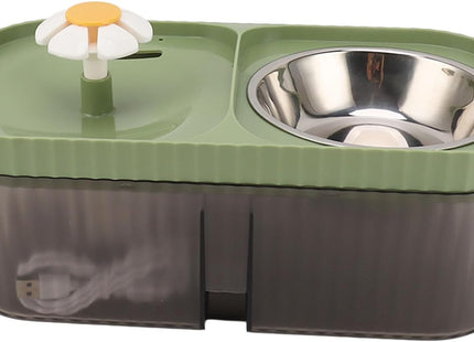 Fuente Bebedero 3 Litros  Con Plato Comedero