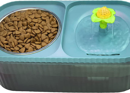 Fuente Bebedero 3 Litros  Con Plato Comedero