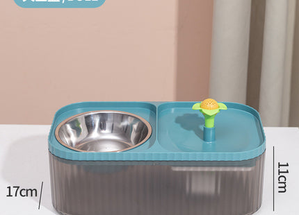 Fuente Bebedero 3 Litros  Con Plato Comedero