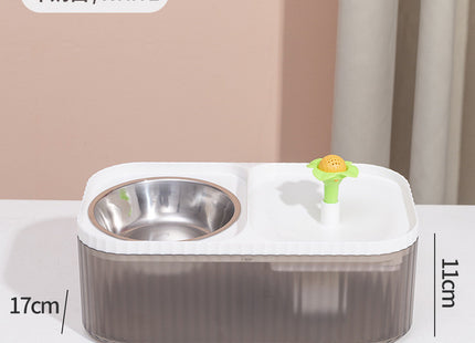Fuente Bebedero 3 Litros  Con Plato Comedero