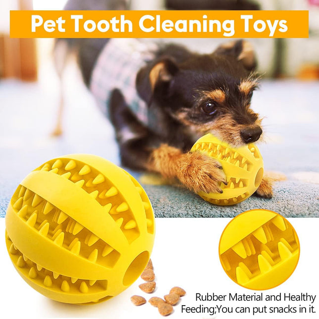Pelota Para Perro Dispensadora y Limpiadora Dental