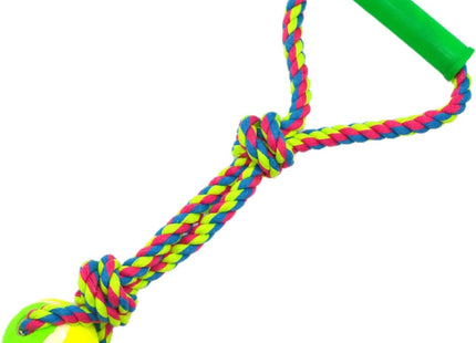 Juguete para perro con cuerda agarre y pelota
