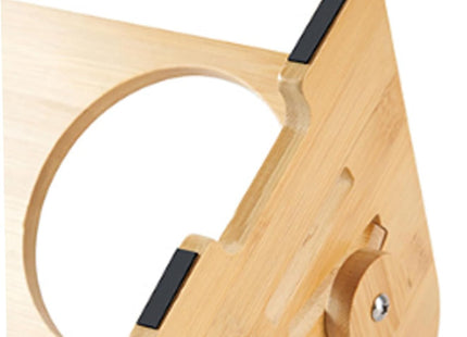 Comedero Simple Cerámica Y Madera Elevado Con Altura Regulable