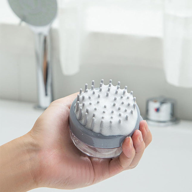 Cepillo De Silicona Con Dispensador De Shampoo