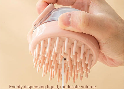 Cepillo De Silicona Con Dispensador De Shampoo