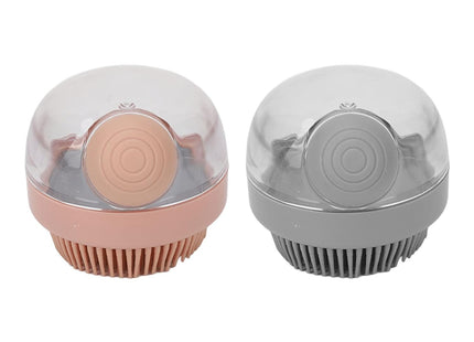 Cepillo De Silicona Con Dispensador De Shampoo