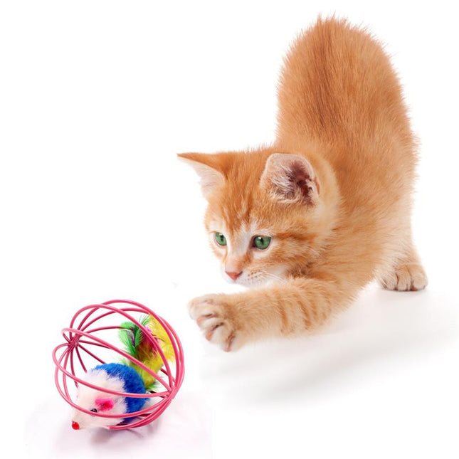 Juguete Pelota Con Ratón Para Gato