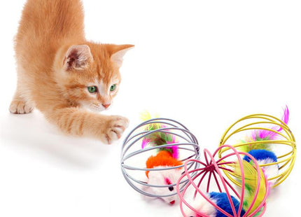 Juguete Pelota Con Ratón Para Gato