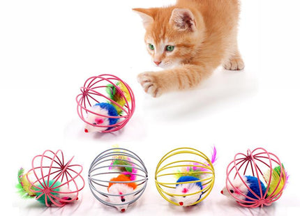 Juguete Pelota Con Ratón Para Gato
