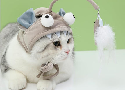Juguete Para Gato Gorro Con Pescado Colgante