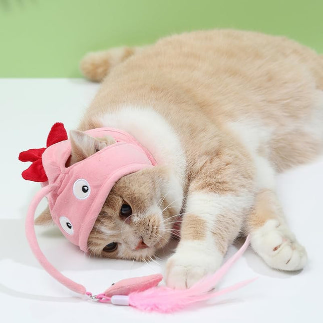 Juguete Para Gato Gorro Con Pescado Colgante