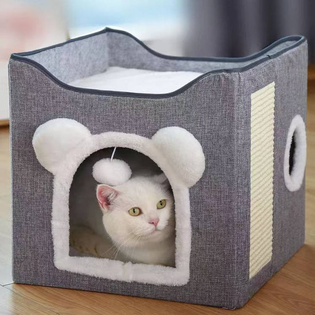 Casa Cerrada Desmontable Para Gato