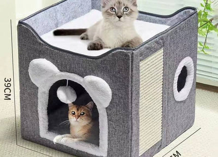Casa Cerrada Desmontable Para Gato