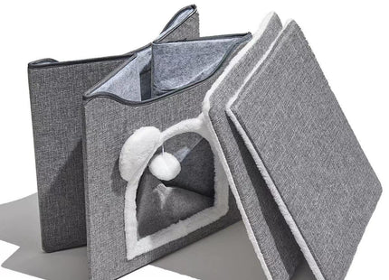 Casa Cerrada Desmontable Para Gato