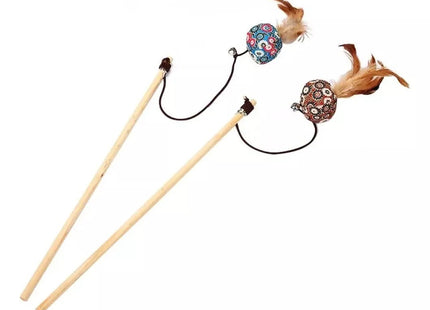 Juguete Para Gato Varita De Madera