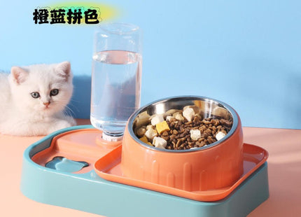 Comedero con dispensador de agua + Plato Come Lento
