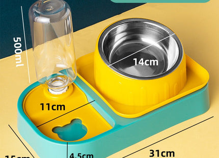 Comedero con dispensador de agua + Plato Come Lento