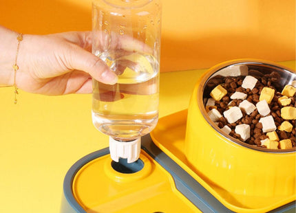 Comedero con dispensador de agua + Plato Come Lento