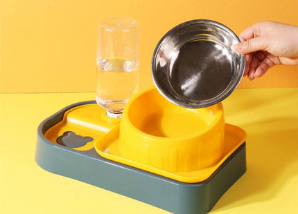 Comedero con dispensador de agua + Plato Come Lento