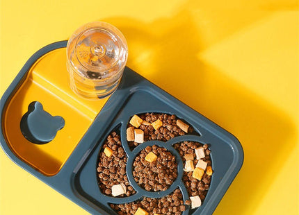 Comedero con dispensador de agua + Plato Come Lento