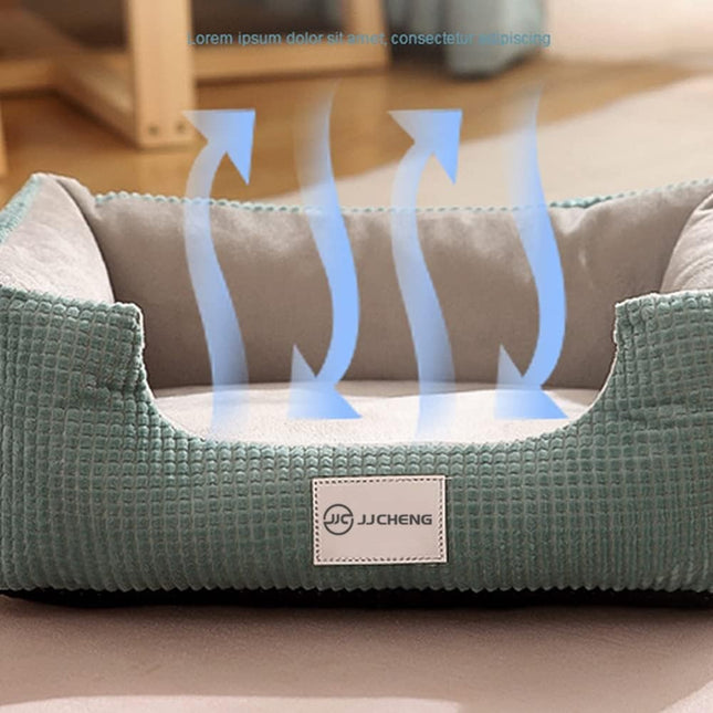 Cama Rectangular Lavable Para Mascotas