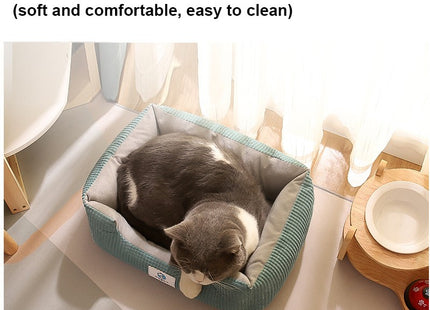 Cama Rectangular Lavable Para Mascotas