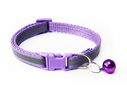 Collar Liso Con Cascabel Para Gato