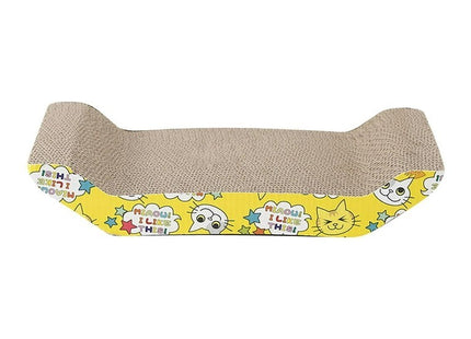 Juguete rascador de cartón ondulado para gato