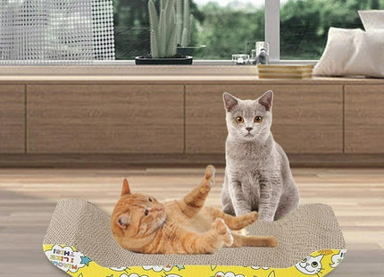 Juguete rascador de cartón ondulado para gato